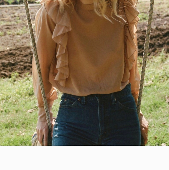 DÔEN Geranium Top in adobe - Picture 2 of 4